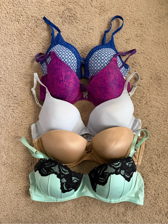 Tommy Hilfiger Other - 34C Women’s Padded Push-Up Bra - Mint, Nude, White, Magenta, Blue